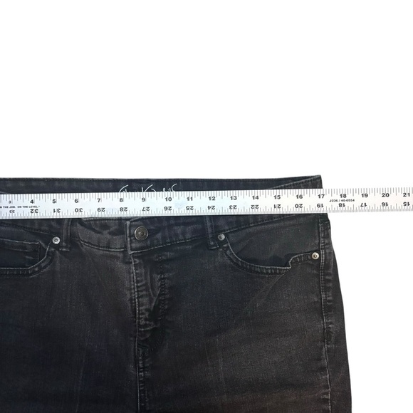 Gloria Vanderbilt Straight Leg Gray Jeans Size 12 - Picture 7 of 9